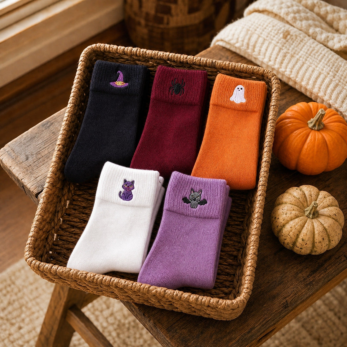 Halloween Socks - The Cutest Socks of Spooky Season (Colorful Set)