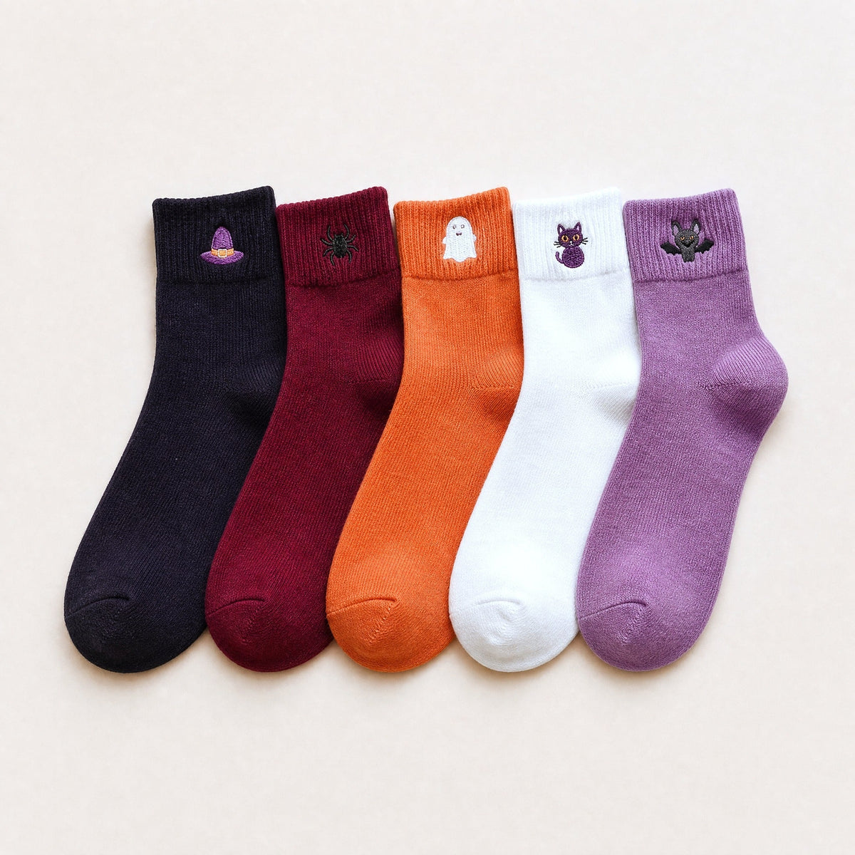 Halloween Socks - Colorful Set of 10 Pairs