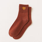 Little Gold Heart Socks