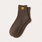 Little Gold Heart Socks