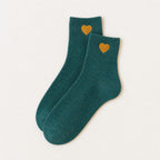 Little Gold Heart Socks