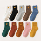 Little Gold Heart Socks