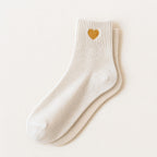 Little Gold Heart Socks