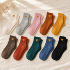 Little Gold Heart Socks