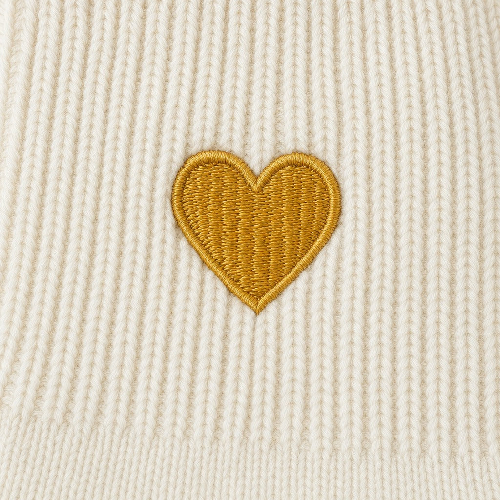 Little Gold Heart Socks