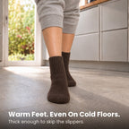 Black Sweater Socks - The Coziest Slouchy Boot Socks (5 Pairs)