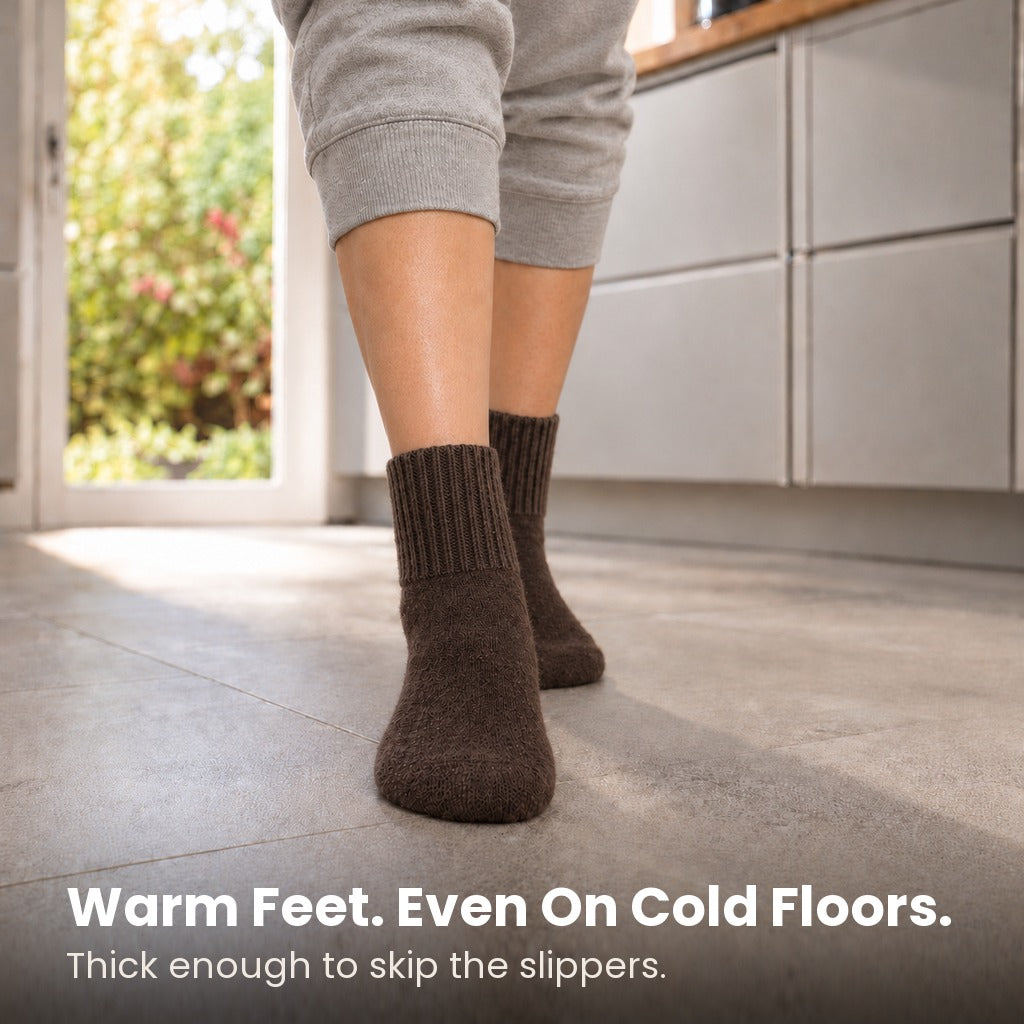 Black Sweater Socks - The Coziest Slouchy Boot Socks (5 Pairs)