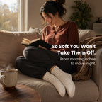Cream Sweater Socks - The Coziest Slouchy Boot Socks (5 Pairs)